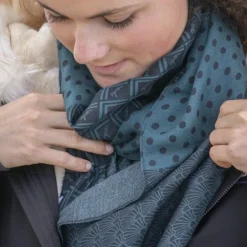 Pénélope - Écharpe Etole Alix / canard Noir Hot