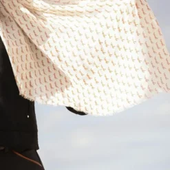 Pénélope - Écharpe Etole Alix ecru/ rouille Beige Clearance