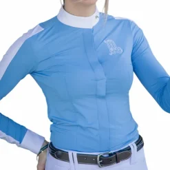 Sale Pénélope - Chemise de concours manches longues femme Showshirt artic Bleu