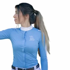 Sale Pénélope - Chemise de concours manches longues femme Showshirt artic Bleu
