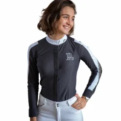 Pénélope - Chemise manches longues femme Showshirt Noir