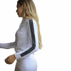 Pénélope - Chemise manches longues de concours Showshirt blanc/ noir Discount