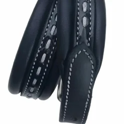 Pénélope - Collier pour chien Point Sellier Noir Online