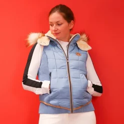 New Pénélope - Doudoune sans manches femme Roger artic Bleu