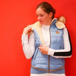 New Pénélope - Doudoune sans manches femme Roger artic Bleu