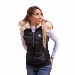 Online Pénélope - Doudoune sans manches femme Newroge Noir