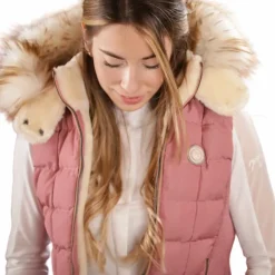 Pénélope - Doudoune sans manches Newroge femme vieux Rose Sale