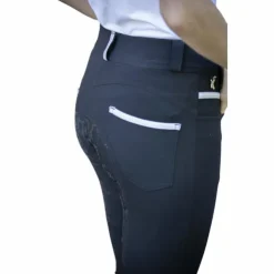Outlet Pénélope - Pantalon d'équitation femme Fun Pushup full seat Noir