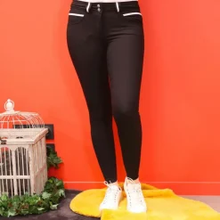 Outlet Pénélope - Pantalon d'équitation femme Fun Pushup full seat Noir