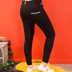 Outlet Pénélope - Pantalon d'équitation femme Fun Pushup full seat Noir
