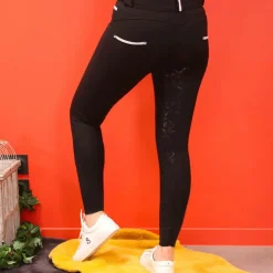 Outlet Pénélope - Pantalon d'équitation femme Fun Pushup full seat Noir