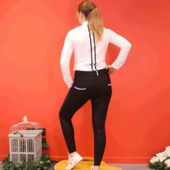 Outlet Pénélope - Pantalon d'équitation femme Fun Pushup full seat Noir