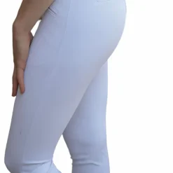 Pénélope - Pantalon d'équitation femme Rocky taille mi-haute Blanc Discount