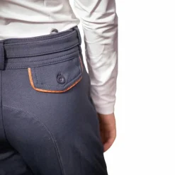 Pénélope - Pantalon d'équitation fille Point Sellier myrtille Violet Hot