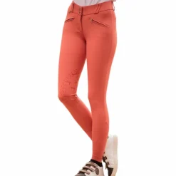 Pénélope - Pantalon d'équitation taille haute femme Rocky pêche Orange Sale