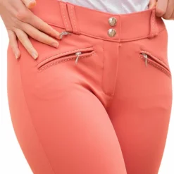 Pénélope - Pantalon d'équitation taille haute femme Rocky pêche Orange Sale