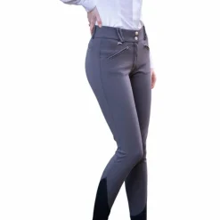 Sale Pénélope - Pantalon d'équitation femme Rocky anthracite taille mi-haute Gris