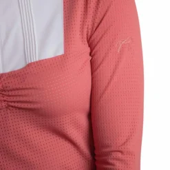 Pénélope - Polo de concours manches longues femme Florence terracotta Rose Sale