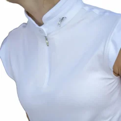 Pénélope - Polo de concours manches courtes femme Seville sable Beige