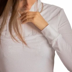 Pénélope - Polo de concours manches longues femme Florence Blanc Best