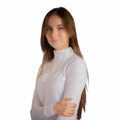 Pénélope - Polo de concours manches longues femme Florence Blanc Best