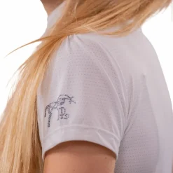 Best Pénélope - Polo de concours manches courtes femme Moon Mesh Blanc