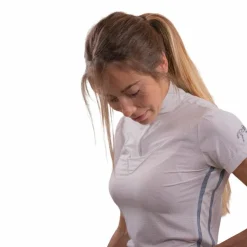 Best Pénélope - Polo de concours manches courtes femme Moon Mesh Blanc