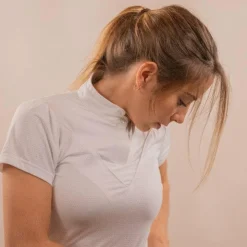 Best Pénélope - Polo de concours manches courtes femme Moon Mesh Blanc