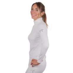 Discount Pénélope - Polo de concours manches longues femme Toscane Blanc