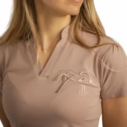 Pénélope - Polo manches courtes femme Josie / rose Beige Clearance