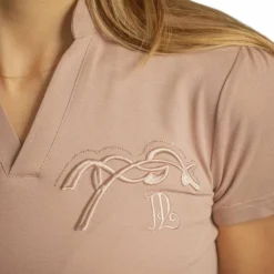 Pénélope - Polo manches courtes femme Josie / rose Beige Clearance