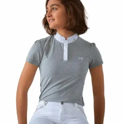 Hot Pénélope - Polo manches courtes femme Moon Gris