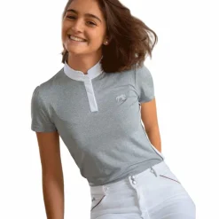 Hot Pénélope - Polo manches courtes femme Moon Gris