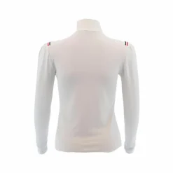 Outlet Pénélope - Polo manches longues Bruge galon bleu/ blanc/ rouge