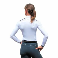 Discount Pénélope - Polo manches longues Bruges /marine Blanc