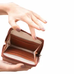 Pénélope - Porte monnaie Clémence glitter Cognac