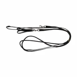 Outlet Pénélope - Rênes allemandes en cuir rond noir