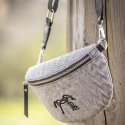 Pénélope - Sac banane Chevron Noir Outlet