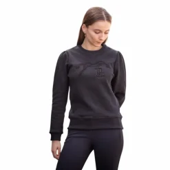 Pénélope - Sweat manches longues Clotilde Noir Hot