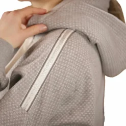 Pénélope - Sweatshirt à capuche manches longues femme Chilly Gris Online