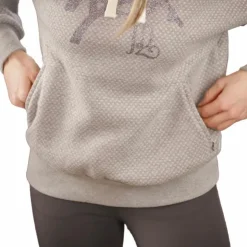 Pénélope - Sweatshirt à capuche manches longues femme Chilly Gris Online