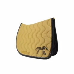 Pénélope - Tapis de selle Classique moutarde / noir Jaune Best