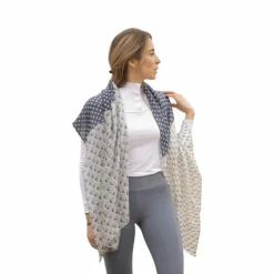 Discount Pénélope - Étole Alix et écru Gris