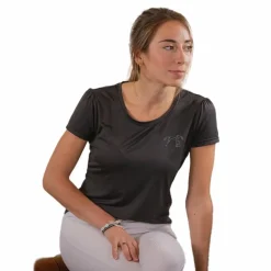 Pénélope - T-shirt manches courtes junior Techty foncé Gris Online