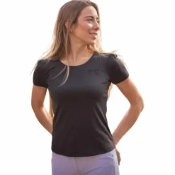 Pénélope - T-shirt manches courtes femme Techty Honey anthracite Gris