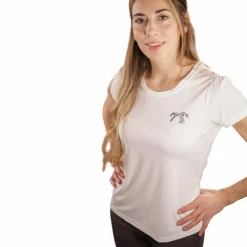 Pénélope - T-shirt manches courtes femme Techty écru Blanc New