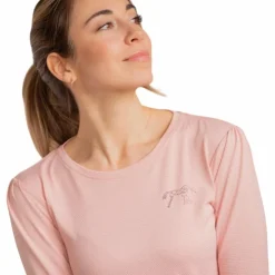 Pénélope - T-shirt manches longues femme Techty Honey Rose Best