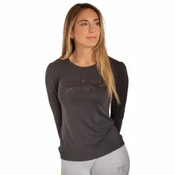 Pénélope - T-shirt manches longues femme Lovely anthracite Gris Online