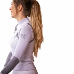 Pénélope - T-Shirt Warm Up manches longues Gris Discount