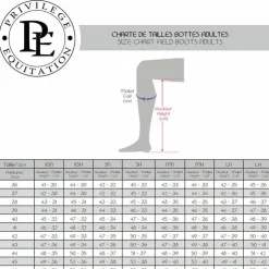Privilège Equitation - Bottes d'équitation Valentia noir